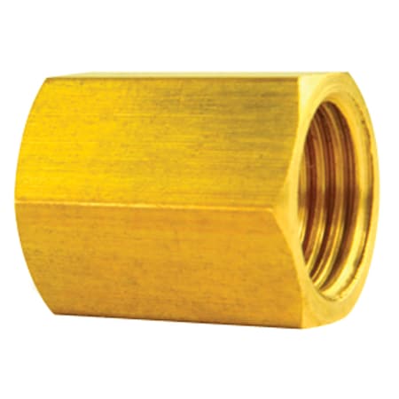 Ags Brass Brake Line Union, 5/16 (1/2-20 Inverted), 10/bag BLU-5